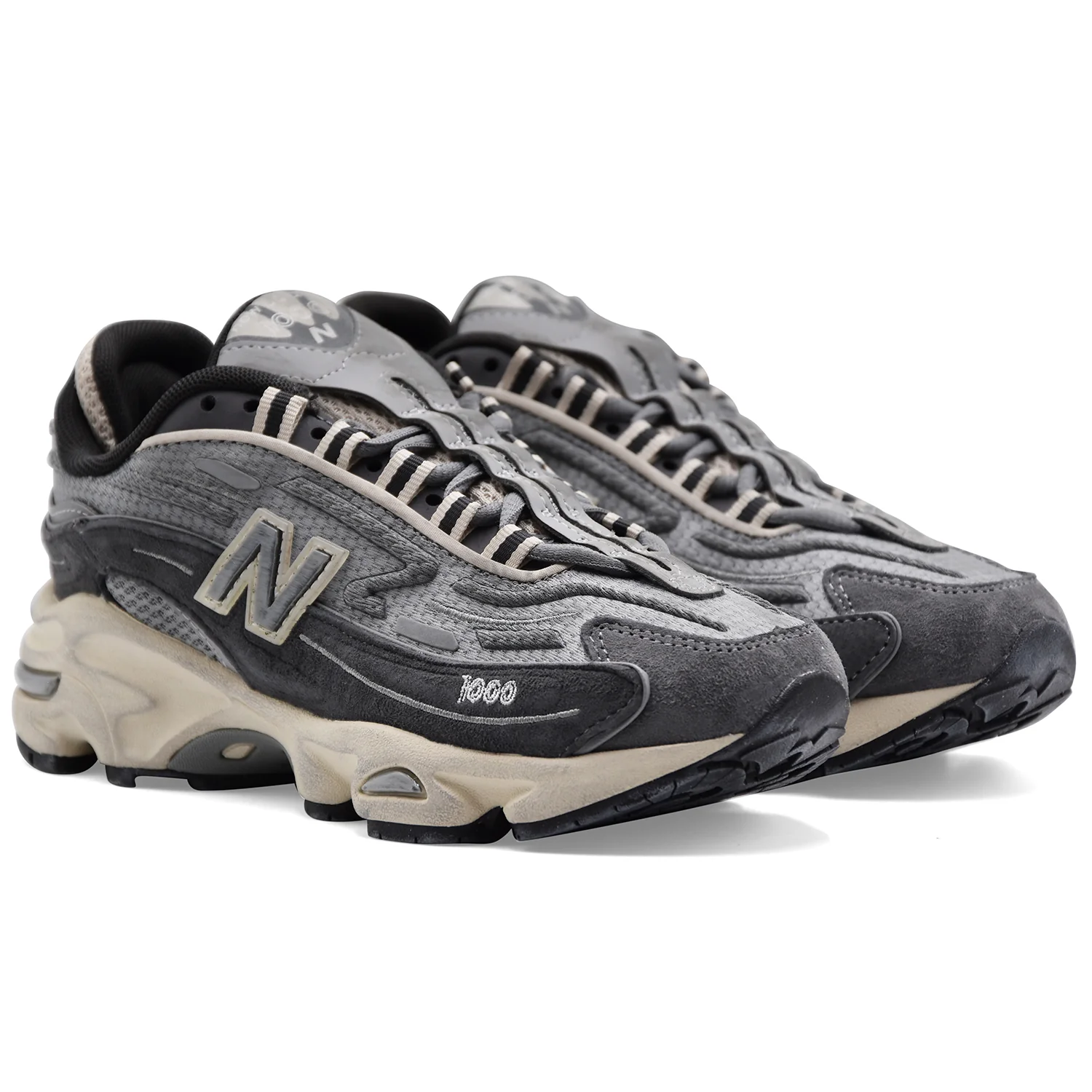New Balance 1000 Sneakers Donna Grigio Ammortizzazione ABZORB - Image 2