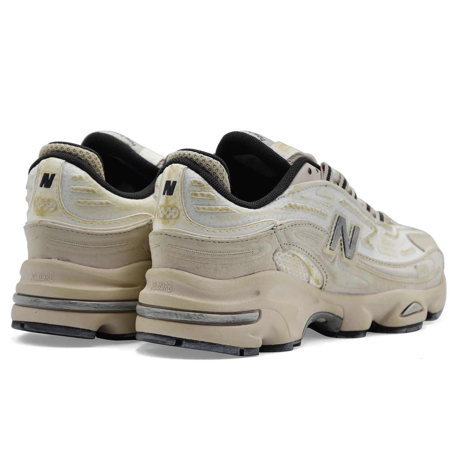 Sneakers New Balance 1000 Donna Bianco Mesh Timberwolf Sea Salt - Image 4