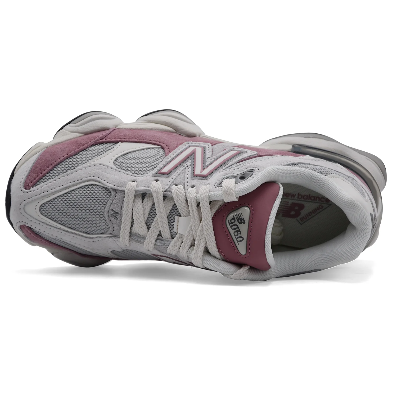 Sneakers New Balance U906040V Donna Mesh Suede Bianco Rosewood - Image 3