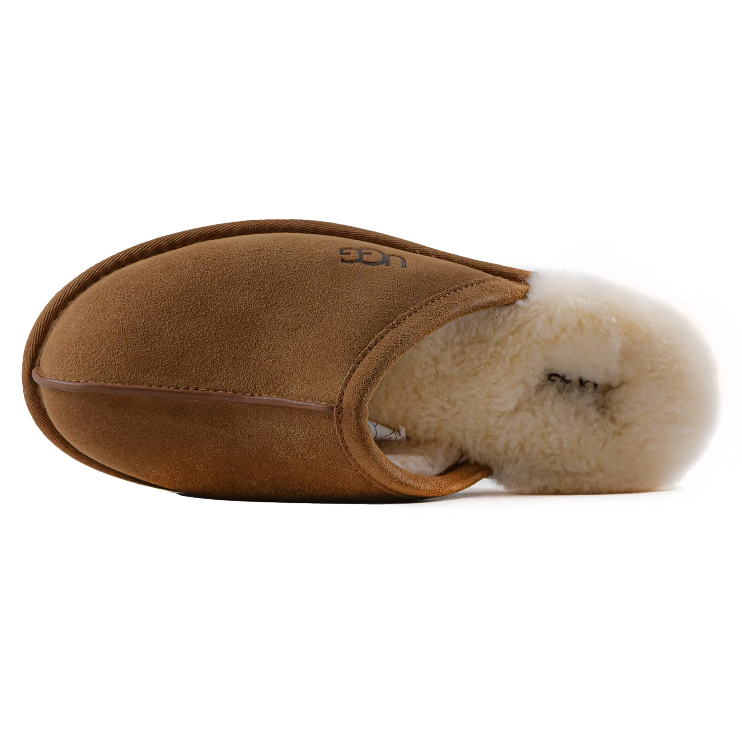 Ugg Uomo Sabot Scuff Pelle Scamosciata Tabacco Idrorepellente AI - Image 3