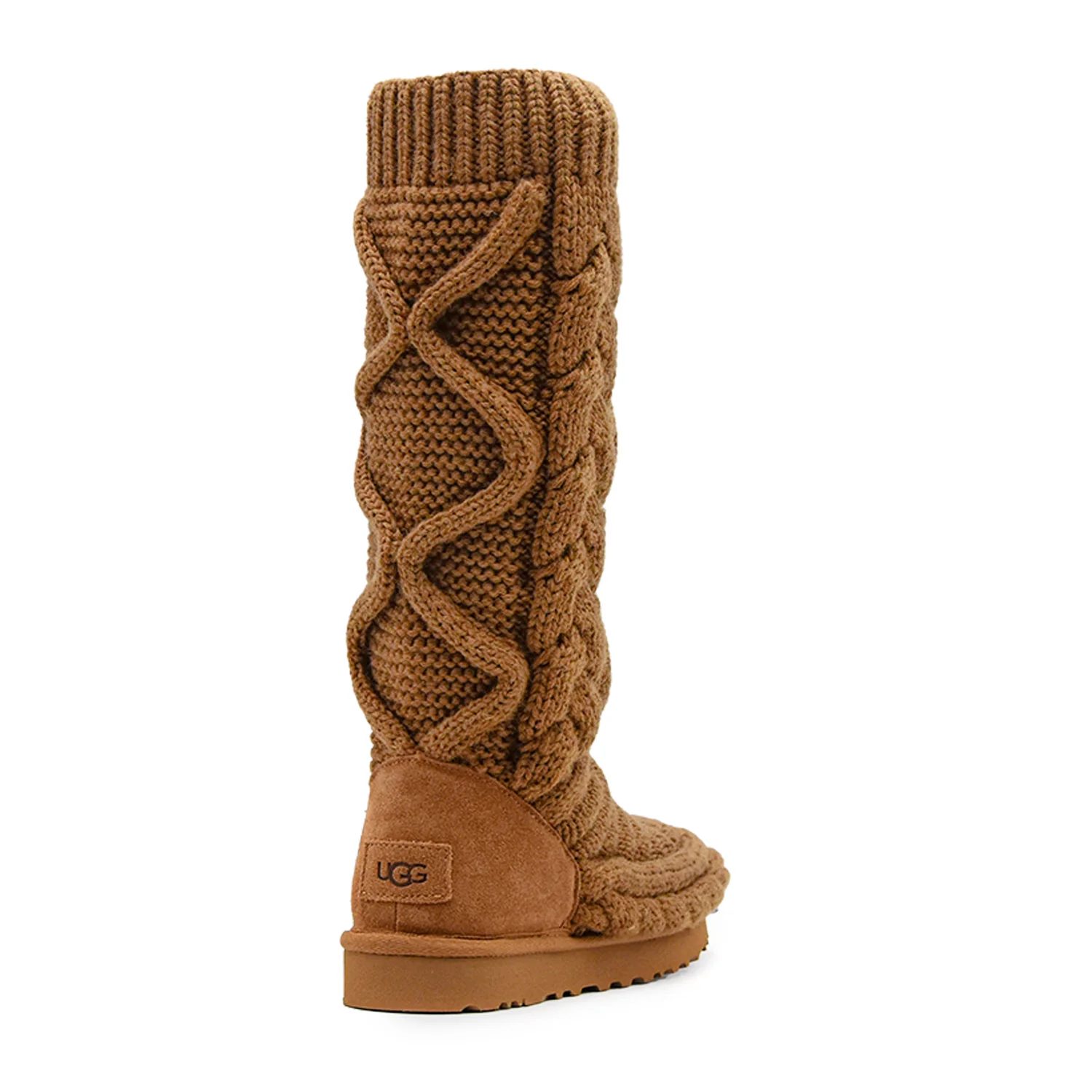 Stivali Ugg Tall Chunky Knit Tabacco Donna Motivo Nel Gambale - Image 3