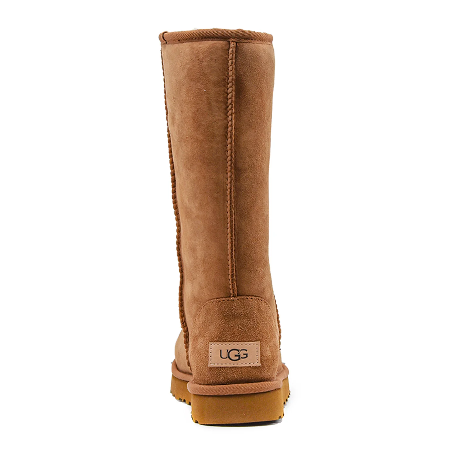 Stivali Ugg Tall Tabacco Dalle Cuciture Overlock Sulle Cuciture - Image 4