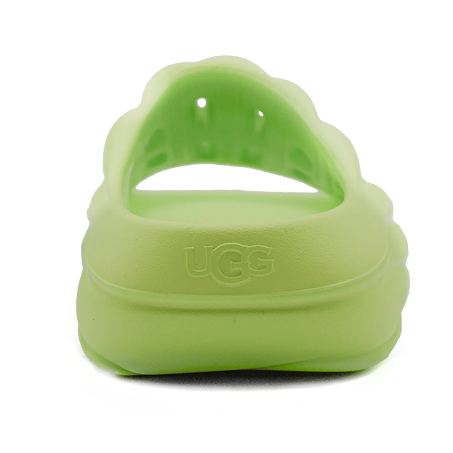 Sandali Ugg Foamo Slide Verde Donna Dal Designer Aerodinamico - Image 4