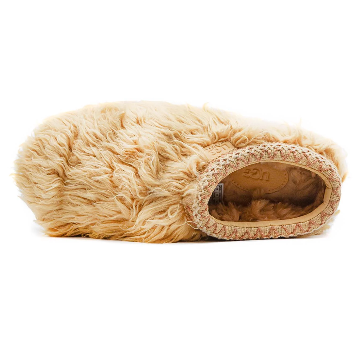 Ugg Sabot Fluff Momma Beige Donna Particolare Montone Riccio - Image 3