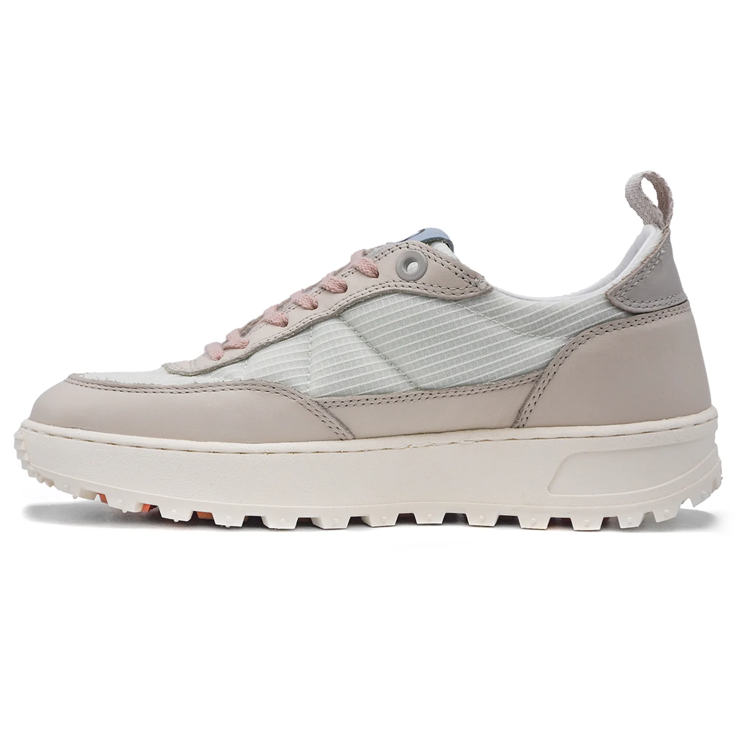 Sneakers D.A.T.E. Donna K2 Hybrid Crema Tomaia Dal Mix Materico - Image 3