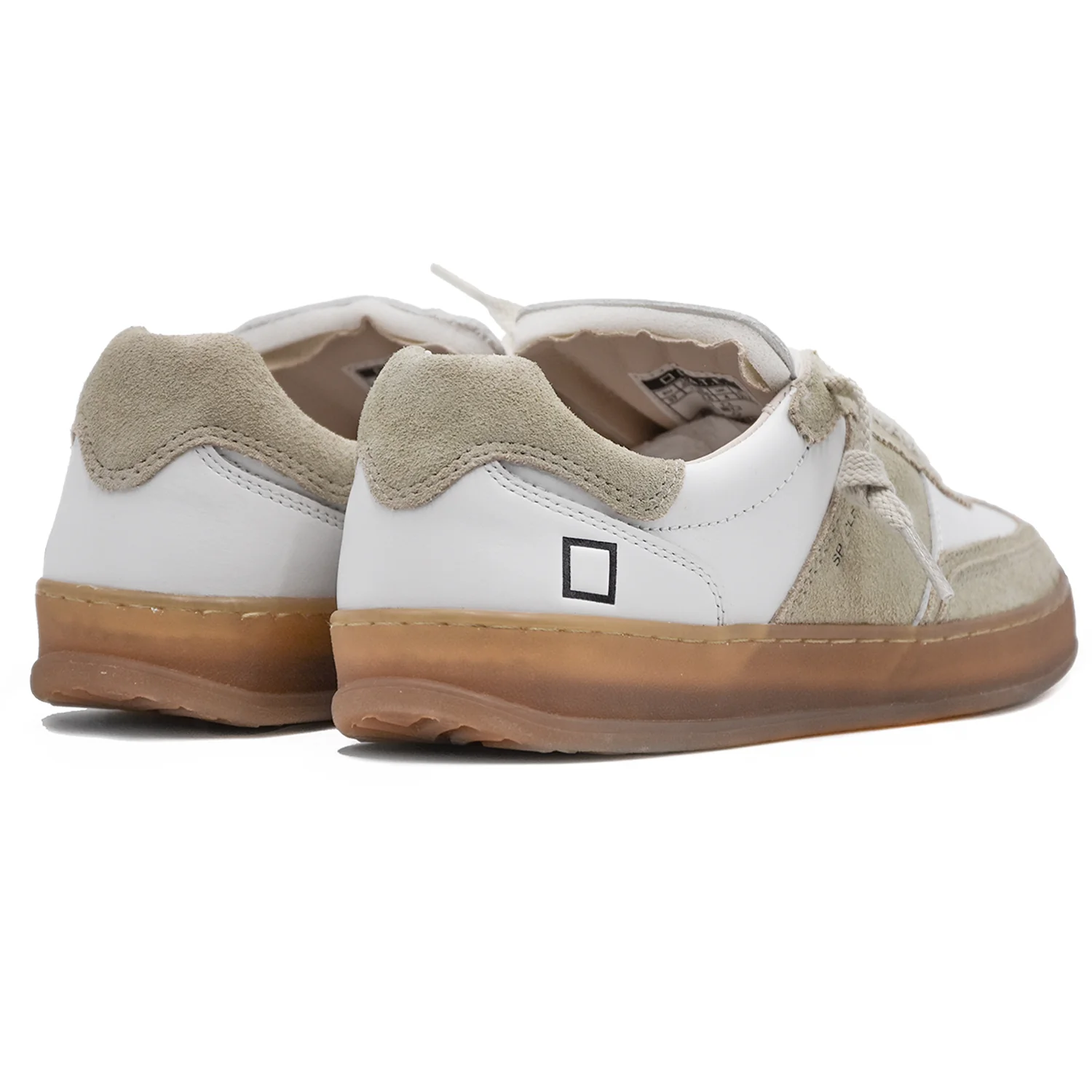 Sneakers D.A.T.E. Sporty Bianco Beige La Nuova Low Top Donna - Image 3