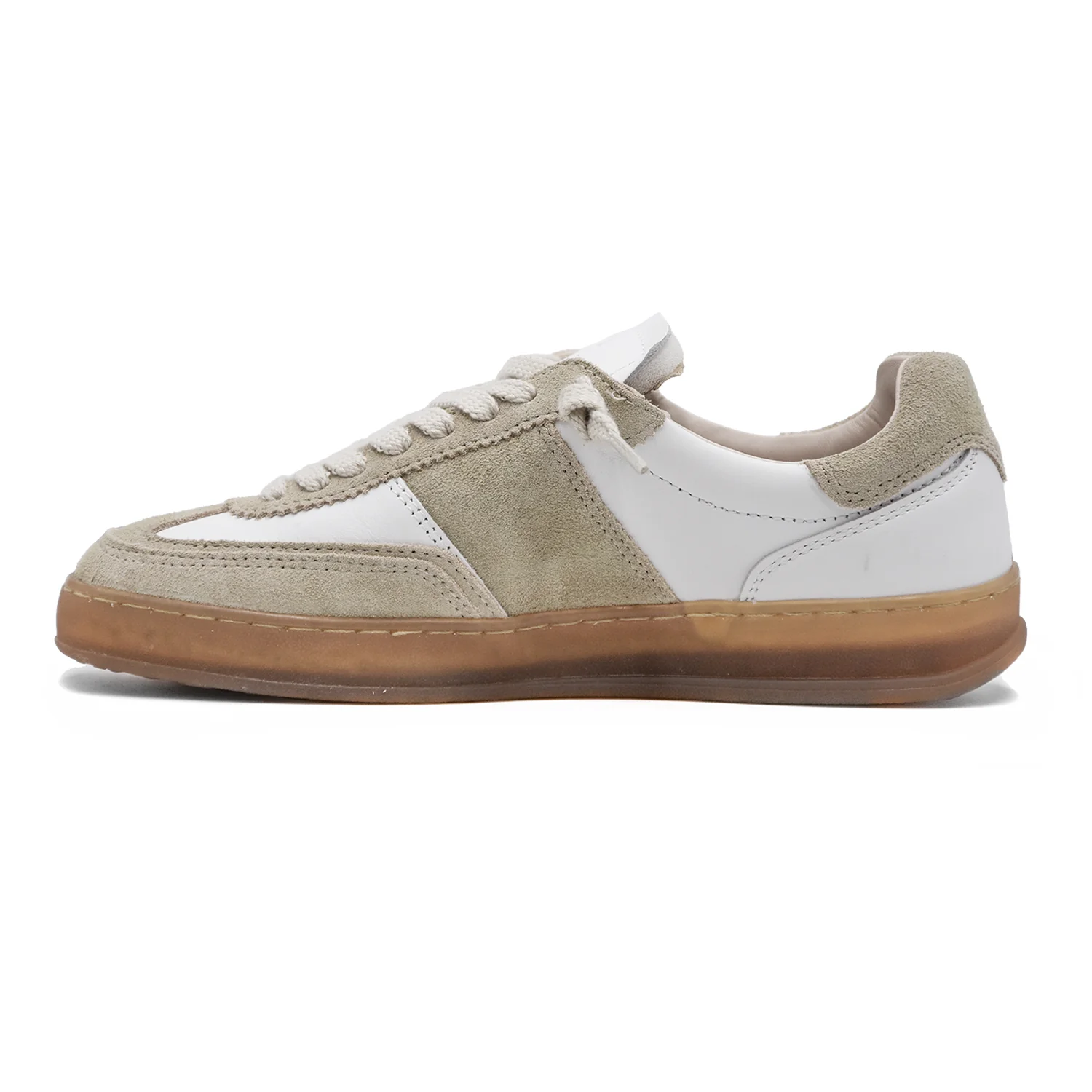 Sneakers D.A.T.E. Sporty Bianco Beige La Nuova Low Top Donna - Image 4