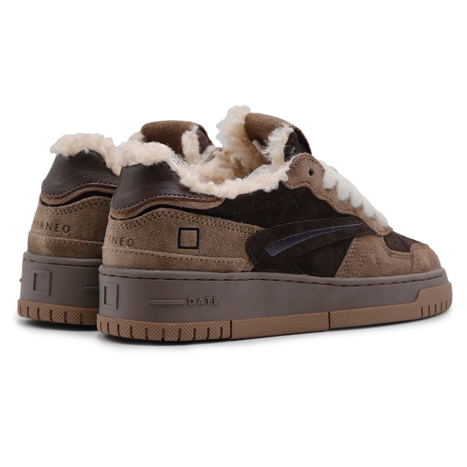 Sneakers D.A.T.E. Torneo Donna Pure Mono Chocolate Stile Basket - Image 5