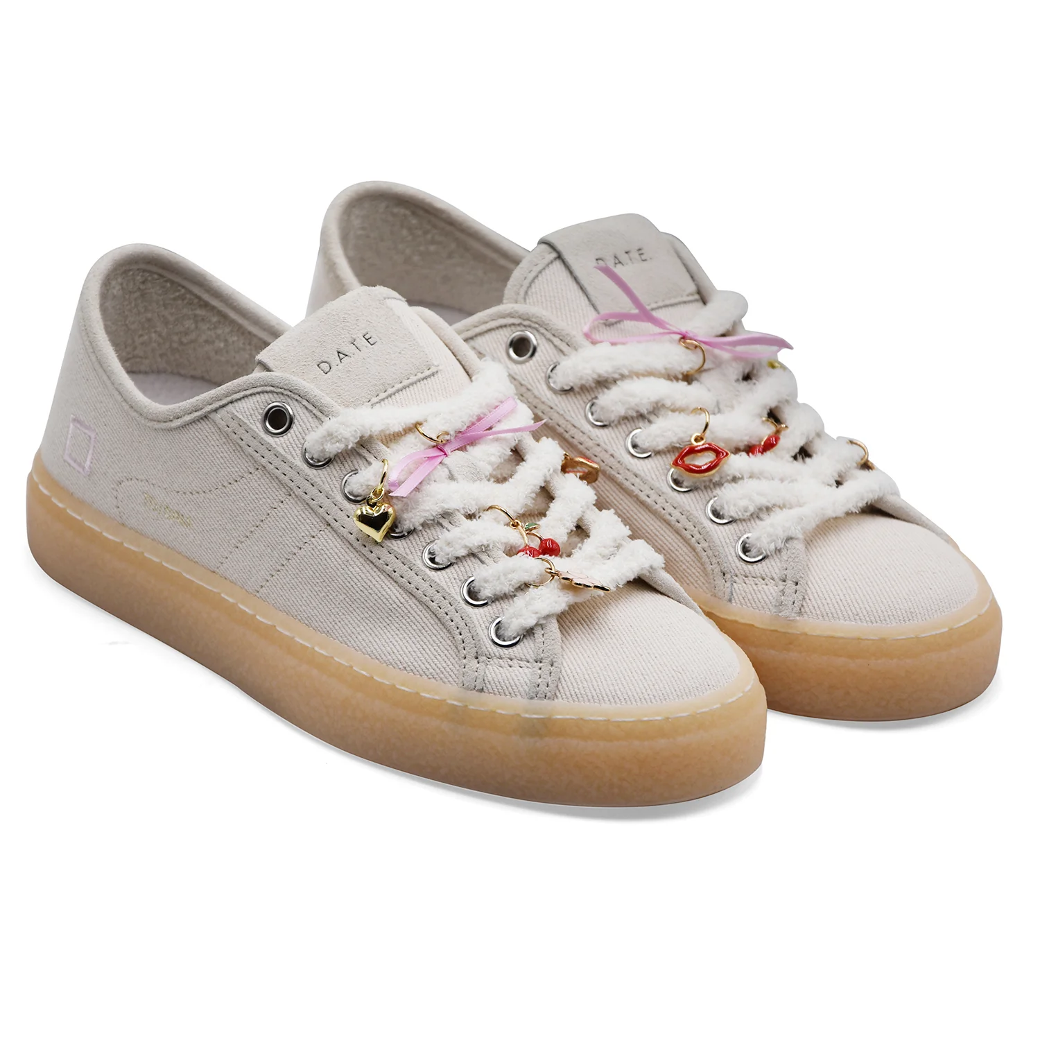 Sneakers Donna D.A.T.E. Tender Dream Avorio Look Casual Urban - Image 2