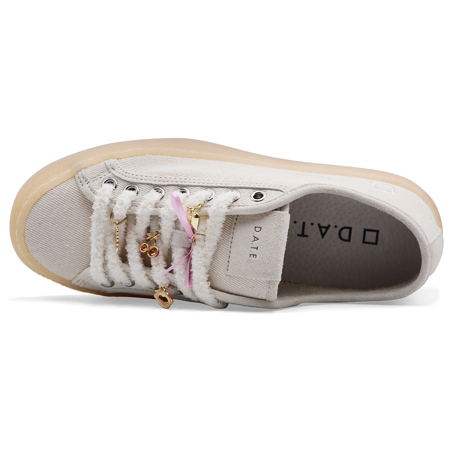 Sneakers Donna D.A.T.E. Tender Dream Avorio Look Casual Urban - Image 3