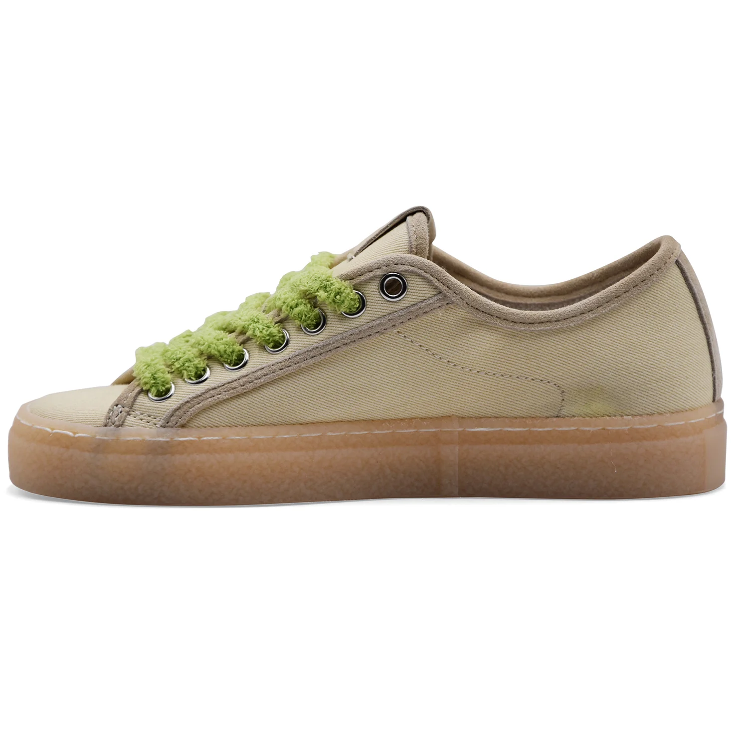 Sneakers D.A.T.E. Donna Tender Dream Yellow Ricami Margherita - Image 4