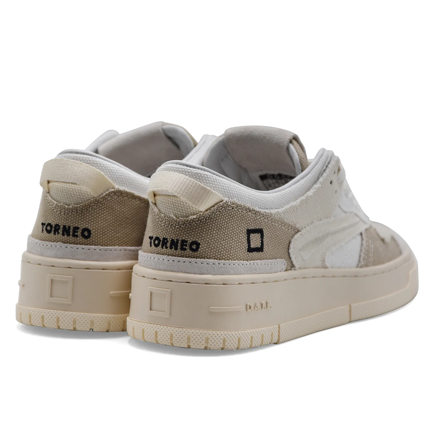 Sneakers D.A.T.E. Donna Torneo Fringed Natural Design Street - Image 3