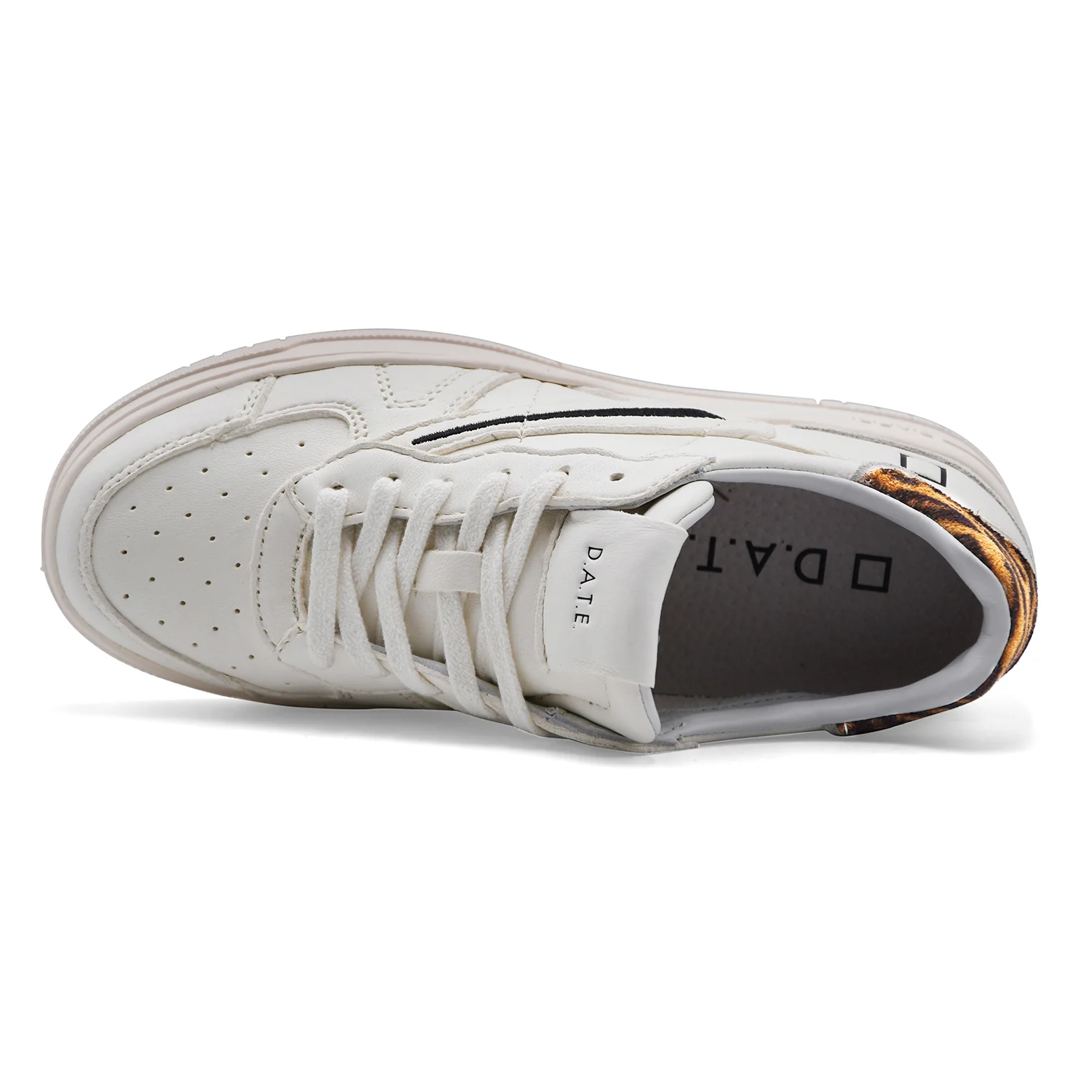 Sneakers D.A.T.E. Torneo Donna In Pure Animalier White Leopard - Image 3