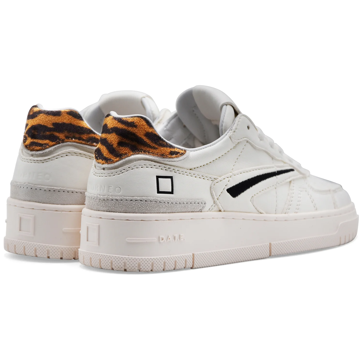 Sneakers D.A.T.E. Torneo Donna In Pure Animalier White Leopard - Image 5