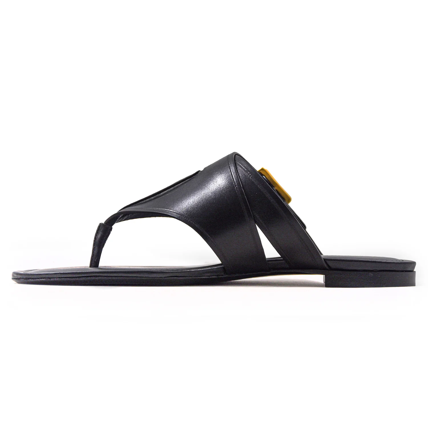 Sandali Tod's Donna In Pelle Nero Con Fibbia Bronzo Personalizzata - Image 3