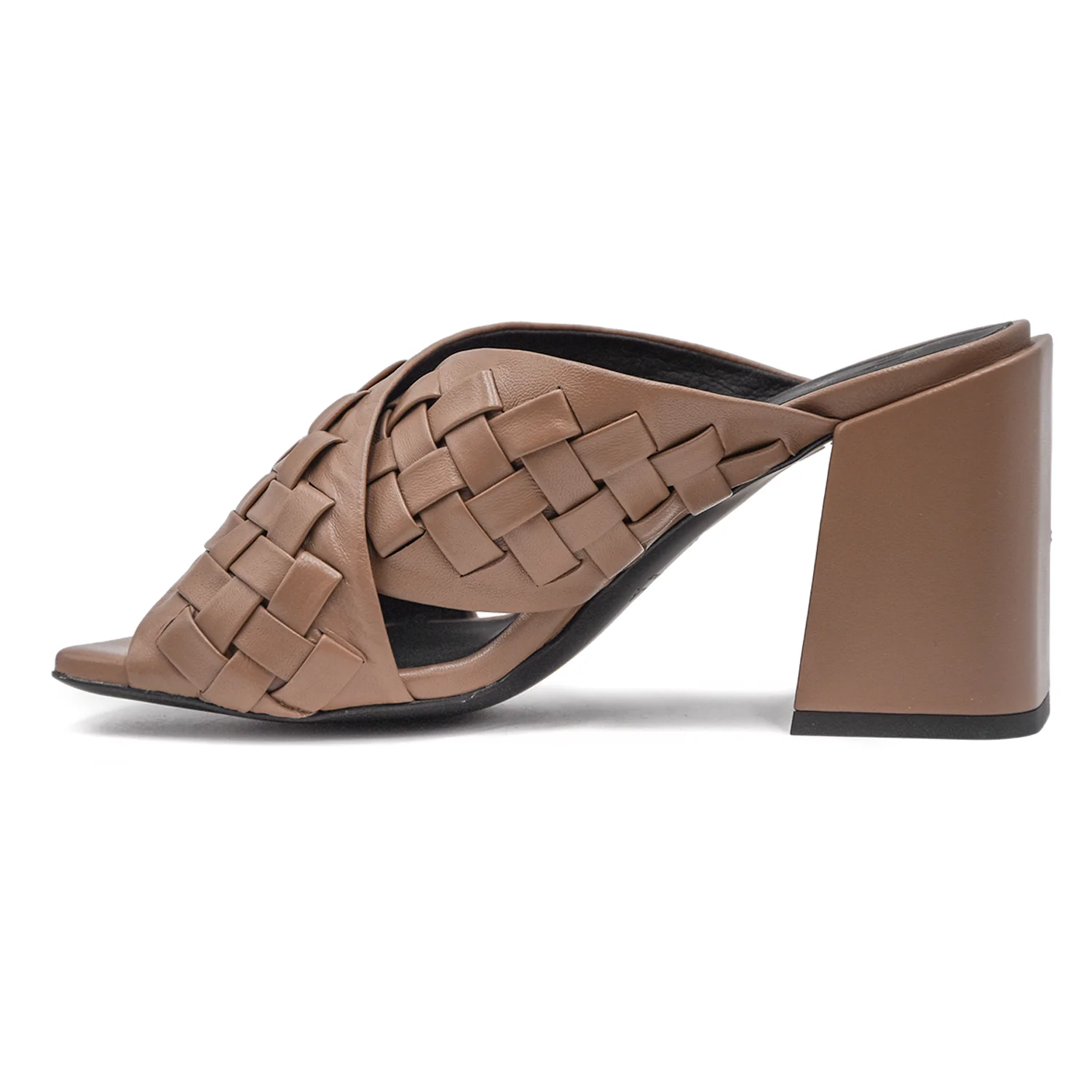 Sandali Furla Gerla Taupe Modello Avvolgente Ad Intrecci Donna - Image 3