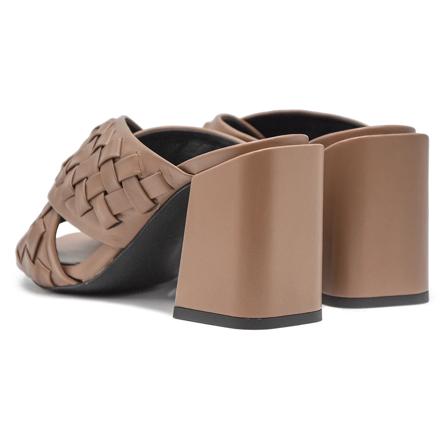 Sandali Furla Gerla Taupe Modello Avvolgente Ad Intrecci Donna - Image 5